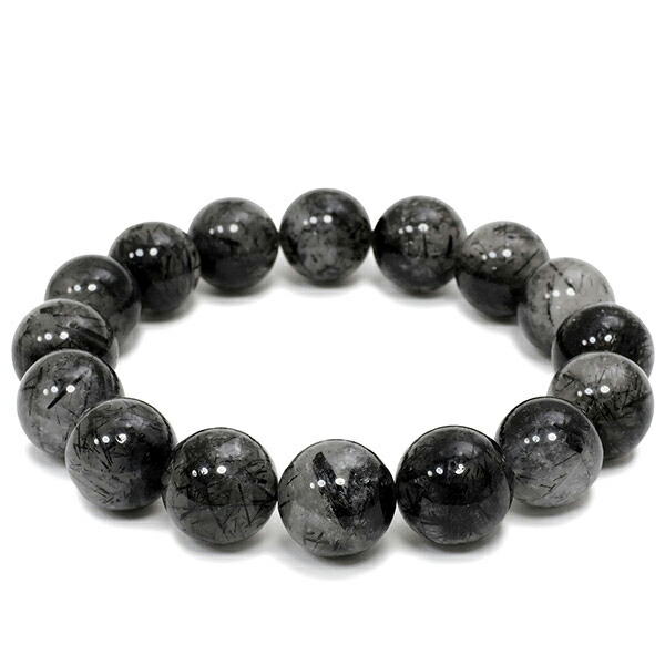 楽天市場】ブラックルチルクォーツ ブレスレット 8mm 17.5cm ブラック