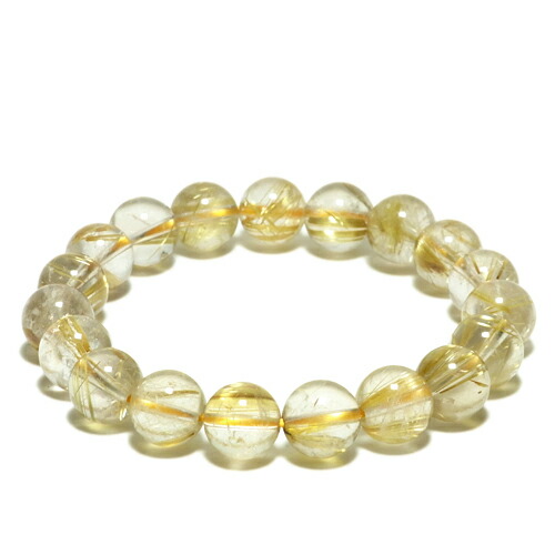 楽天市場】9mm 19cm 最高級 10A タイチンルチルクォーツ ブレスレット