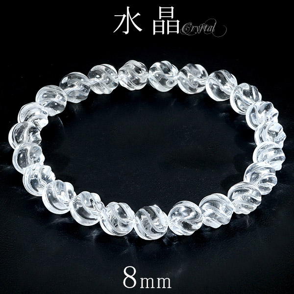 楽天市場】水晶 ブレスレット 薔薇 ローズ 8mm 16〜17.5cm S〜L