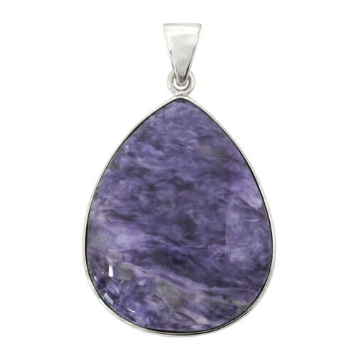 楽天市場】チャロアイト シルバー ペンダントトップ オーバル 天然石