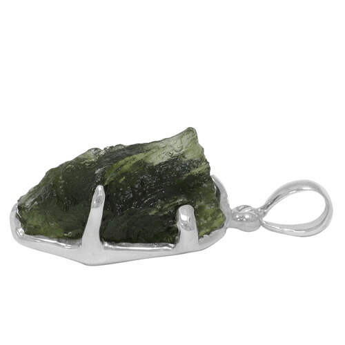 Shinjuku Gin No Kura Rakuten Global Market Moldavite Gemstone Moldavite Gemstone Silver Pendant Natural Stone Mens Las Necklace Meteorite Head Charm Top