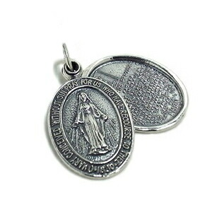 楽天市場】聖母マリアのメダイ主の祈り 英訳 入り シルバーネックレス