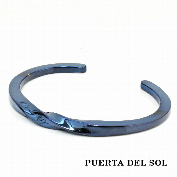 PUERUTA DEL SOL ブラック コーティング バングル ブレスレット PUERTA DEL SOL プエルタデルソル シルバー950 ブラックコーティング