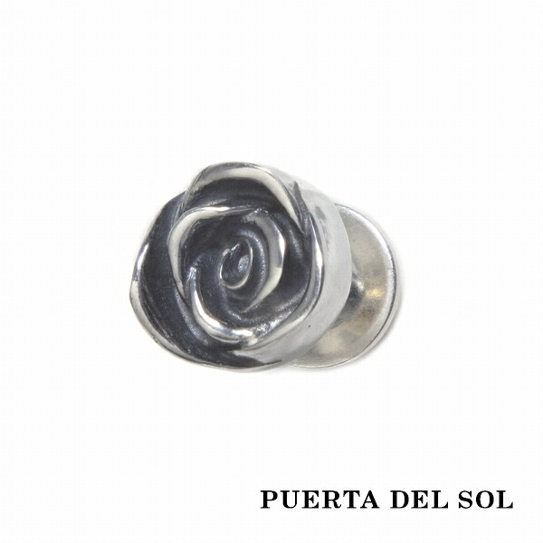 PUERTA DEL SOL バラ 薔薇 ピアス シルバー950 ユニセックス シルバーアクセサリー 銀 SV950 ブリタニアシルバー イヤリング 人気 ブランド アクセサリー ギフト 記念日 誕生日 プレゼント おしゃれ｜新宿 銀の蔵 シルバーアクセサリー