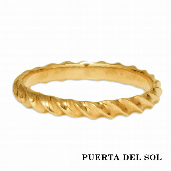 PUERTA DEL SOL インパラホーン 細め 曲線 リング(5号～23号) イエローゴールド K18 18K 18金 ユニセックス ゴールドアクセサリー 指輪 メンズリング レディースリング 人気 ブランド アクセサリー ギフト 記念日 誕生日 プレゼント おしゃれ 彼氏 彼女 187,000円