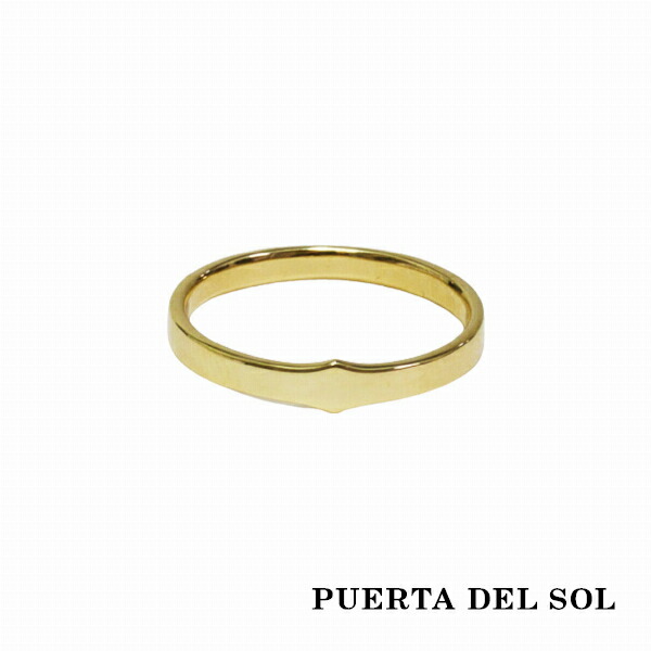 PUERTA DEL SOL Traditional シンメトリー 凸型 リング(5号～23号) イエローゴールド K10 10金 ユニセックス ゴールドアクセサリー 指輪 メンズリング レディースリング 人気 ブランド アクセサリー ギフト 記念日 誕生日 プレゼント おしゃれ 彼氏 彼女
