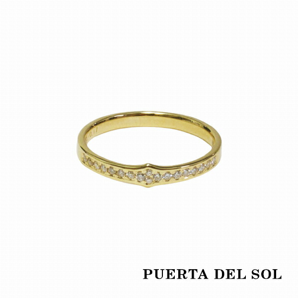 PUERTA DEL SOL Traditional シンメトリー 凸型 リング(5号～23号) イエローゴールド K18 18K 18金 ユニセックス ゴールドアクセサリー 指輪 メンズリング レディースリング 人気 ブランド アクセサリー ギフト 記念日 誕生日 プレゼント おしゃれ 彼氏 彼女｜新宿 銀の蔵 シルバーアクセサリー