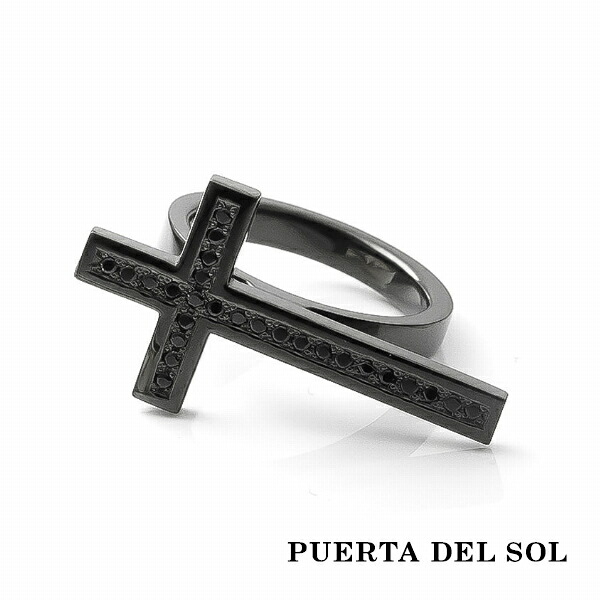 送料無料】PUERTA DEL SOL Destroy 破壊 クロス 十字架 リング(7号～23