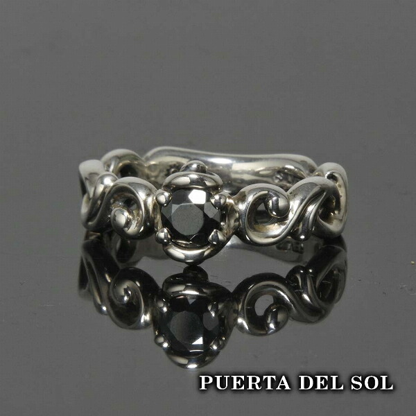 PUERTA DEL SOL ヘマタイト スクロール 唐草 リング(3号～21号) ヘマタイト シルバー950 ユニセックス シルバーアクセサリー 銀 SV950 ブリタニアシルバー シルバーリング 銀指輪 指輪 メンズリング レディースリング 人気 ブランド アクセサリー ギフト 記念日 誕生日｜新宿 銀の蔵 シルバーアクセサリー 25,696円
