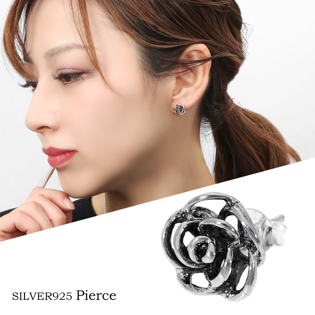 Bloody Mary シルバー 925 ピアス 花 フラワー 両耳用 セット Bloody Mary シルバー 925 ピアス 花 フラワー 両耳用 セット