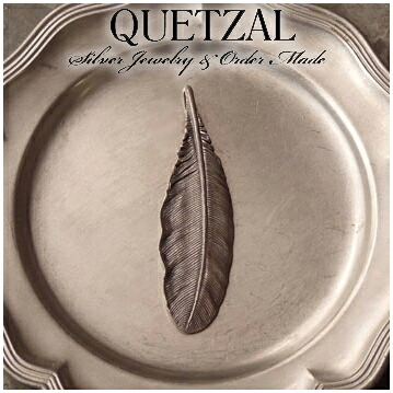 Quetzal フェザーペンダント A チェーンなし シルバーネックレス ペンダントトップ ブランド シルバーペンダント ネックレス シルバー925 メンズ ケツァール ケツアール アンティーク ヴィンテージ クラシック ゴシック 羽根 翼 美術 記念日 誕生日 プレゼント 彼氏