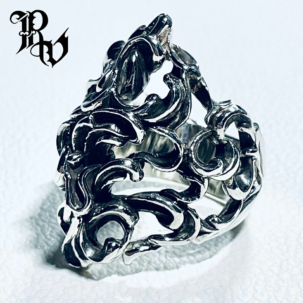 Revellia Aglaia M リング 指輪 10～18号 シルバー 925 アート 造形 芸術 現代 美術 植物 曲線 幅広 存在感 シルバーリング メンズ レディース 男性 女性 彼氏 彼女 ユニセックス ブランド 記念日 誕生日 プレゼント 人気 おしゃれ きれい アンティーク ゴシック｜新宿 銀の蔵 シルバーアクセサリー