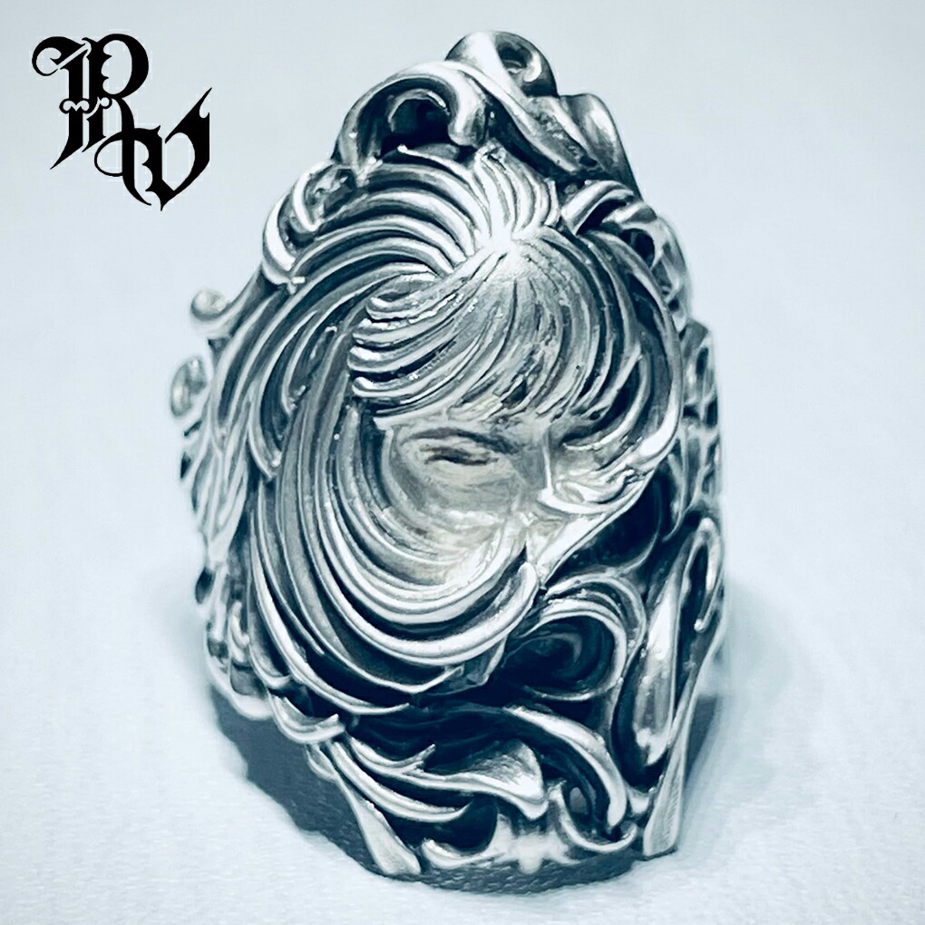 Revellia Reverie リング 指輪 11～18号 シルバー 925 女性 女性像 美女 リアル アート 造形 芸術 美術 シルバーリング メンズ レディース 男性 彼氏 彼女 ブランド 記念日 誕生日 プレゼント 人気 おしゃれ きれい アンティーク 大人 個性的 幅広 大きい 存在感