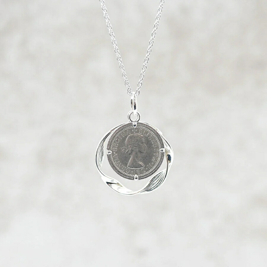 楽天市場】【碌山】シルバー 6ペンス コイン 幸せの眼鏡かけ