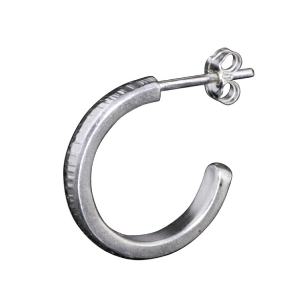 龍頭 チリ目鎚目 ピアス 1P 片耳用 メンズ シルバー シルバーピアス フープピアス メンズピアス シルバー950 男性 彼氏 伝統技法 ギフト 人気 おしゃれ ブランド リング