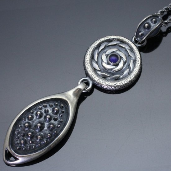 龍頭 霰岩石 ネックレス チェーン付き ペンダント メンズ シルバー シルバーネックレス メンズネックレス 天然石 シルバー950 男性 彼氏 伝統技法 ギフト 人気 おしゃれ ブランド