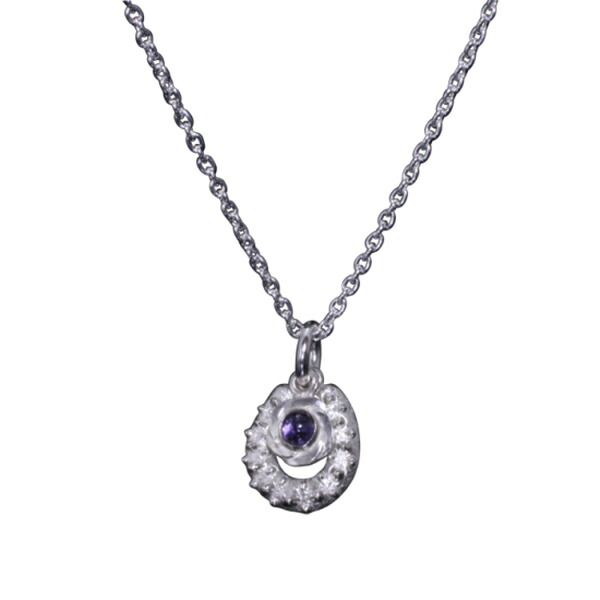 龍頭 霰馬蹄×小花 ネックレス チェーン付き ペンダント メンズ シルバー シルバーネックレス メンズネックレス 花 天然石 シルバー950 男性 彼氏 伝統技法 ギフト 人気 おしゃれ ブランド