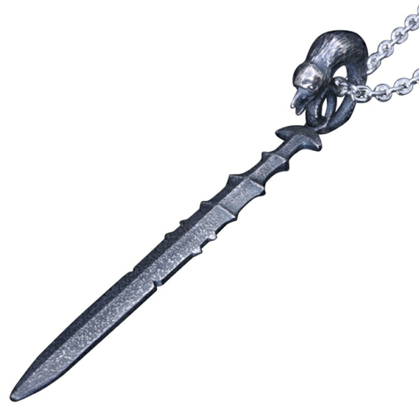 龍頭 天叢雲剣 ネックレス チェーン付き ペンダント メンズ シルバー シルバーネックレス メンズネックレス 剣 刀 武器 シルバー950 男性 彼氏 伝統技法 ギフト 人気 おしゃれ ブランド｜新宿 銀の蔵 シルバーアクセサリー