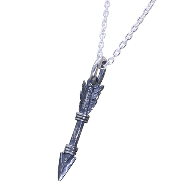 龍頭 いぶし 生弓矢 ネックレス (矢) SSサイズ チェーン付き ペンダント メンズ シルバー シルバーネックレス メンズネックレス 弓矢 シルバー925 男性 彼氏 伝統技法 ギフト 人気 おしゃれ ブランド 6,160円