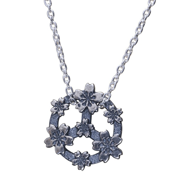 龍頭 いぶし 桜ホイール ネックレス チェーン付き ペンダント メンズ シルバー シルバーネックレス メンズネックレス シルバー950 男性 彼氏 伝統技法 ギフト 人気 おしゃれ ブランド｜新宿 銀の蔵 シルバーアクセサリー