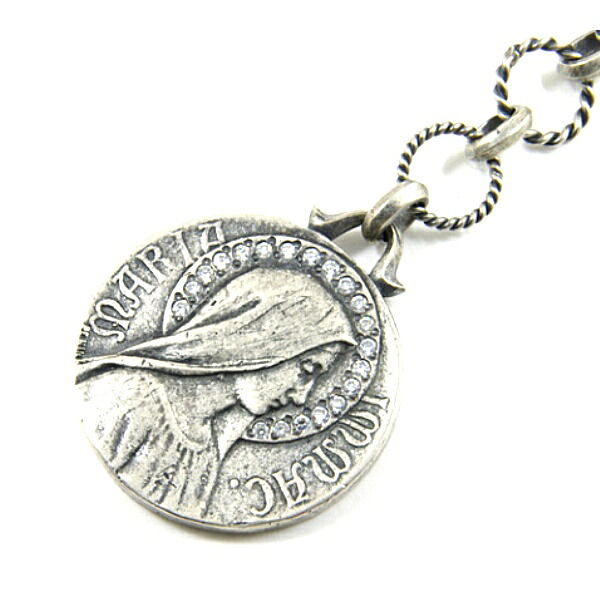 SAINTS セインツ 復刻 マリアコインペンダント(チェーン付き) シルバー925 シルバーアクセサリー 銀 SV925 スターリングシルバー シルバーネックレス チェーン付き 首飾り 人気 ブランド アクセサリー ギフト 記念日 誕生日 プレゼント おしゃれ