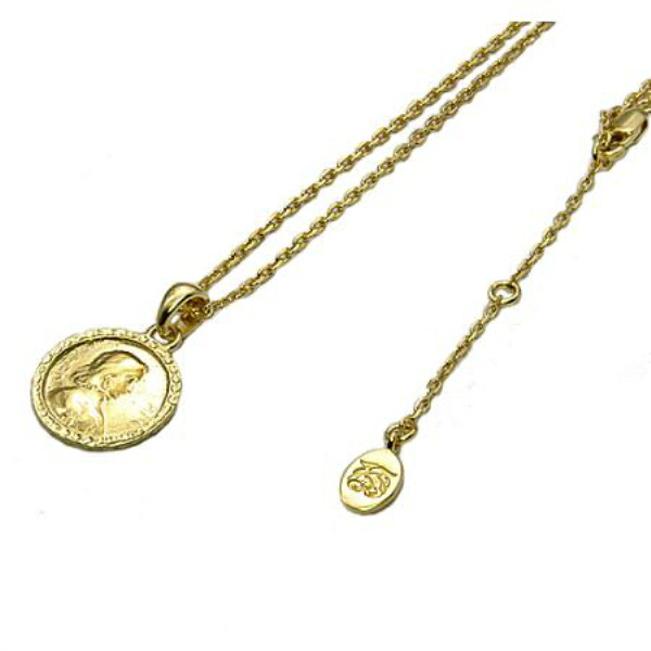 SAINTS セインツ ジャンヌダルクメダイネックレス(チェーン付き) 金メッキ シルバー925 シルバーアクセサリー 銀 SV925 スターリングシルバー シルバーネックレス チェーン付き 首飾り 人気 ブランド アクセサリー ギフト 記念日 誕生日 プレゼント おしゃれ｜新宿 銀の蔵 シルバーアクセサリー