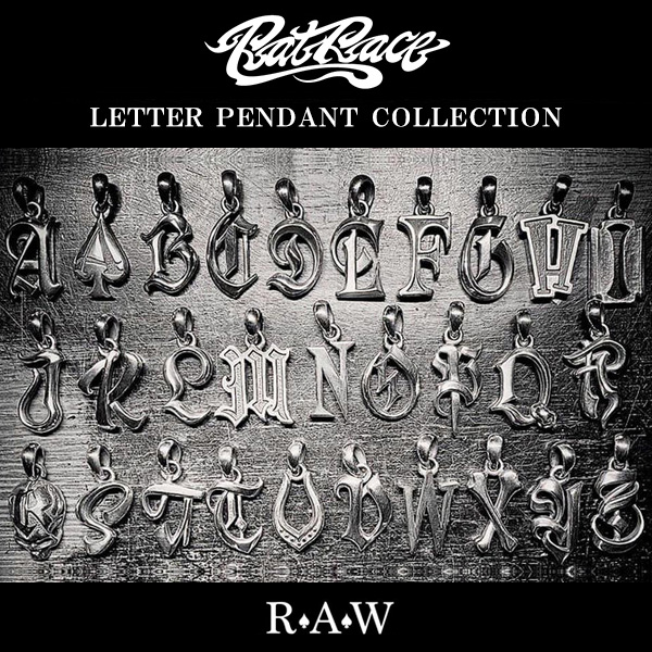 RAT RACE ラットレース R.A.W アッパーケーストップ R タイプ1 イニシャル ペンダントトップ チェーンなし アルファベット トップ ヘッド ネックレストップ シルバー ペンダント 英字 大文字 シルバーアクセサリー メンズ シルバー925 ブランド ネックレス おしゃれ｜新宿 銀の蔵 シルバーアクセサリー