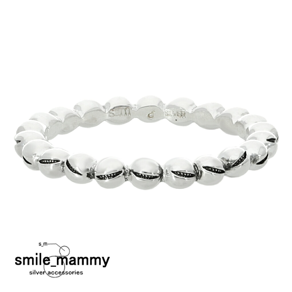 smile_mammy スマイルボール nano リング 指輪 9～22号 シルバー 925 丸 玉 ボール ニヤニヤ スマイル 笑顔 歯 口 不気味 ホラー ダーク グロテスク さりげない シルバーリング メンズ レディース 男性 女性 彼氏 彼女 ユニセックス 記念日 誕生日 プレゼント 人気