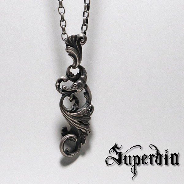 Superbia 誘惑 ペンダントトップ チェーンなし シルバーペンダント シルバー925 トップ ペンダント ネックレス メンズ スペルヴィア ブランド ロココ美術 バロック グロテスク アンティーク ジュエリー ダーク 退廃 耽美 彫刻 造形 アート 緻密 メンズ小物 プレゼント