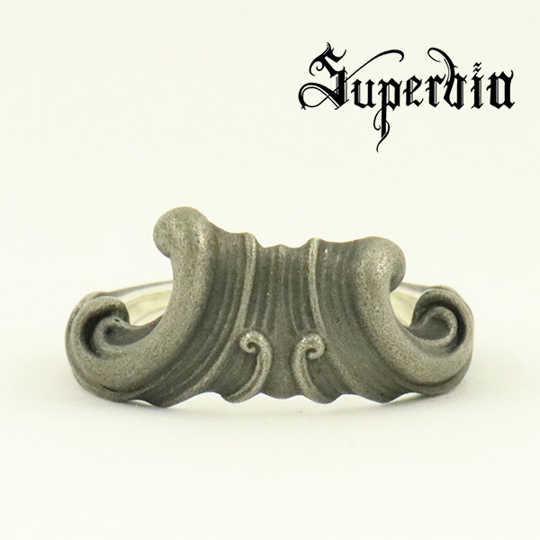Superbia “ロココ”リング6 13号～27号 Rococo シルバーリング シルバー925 メンズ スペルヴィア スペルビア ブランド ロココ美術 バロック グロテスク アンティーク ジュエリー ダーク 退廃 耽美 彫刻 造形 アート 緻密 記念日 誕生日 プレゼント 人気 おしゃれ 彼氏