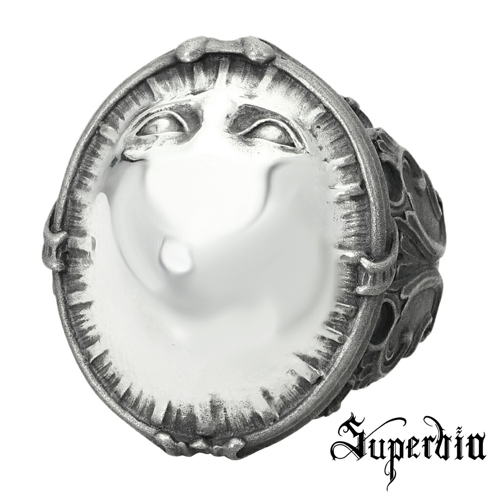 Superbia Shining シャイニング A リング 指輪 13～27号 メンズリング シルバー 925 目 視線 不気味 ホラー ロココ アンティーク ダーク 退廃 耽美 彫刻 造形 美術 芸術 シルバーリング メンズ 男性 彼氏 夫 旦那 記念日 誕生日 プレゼント 人気 おしゃれ
