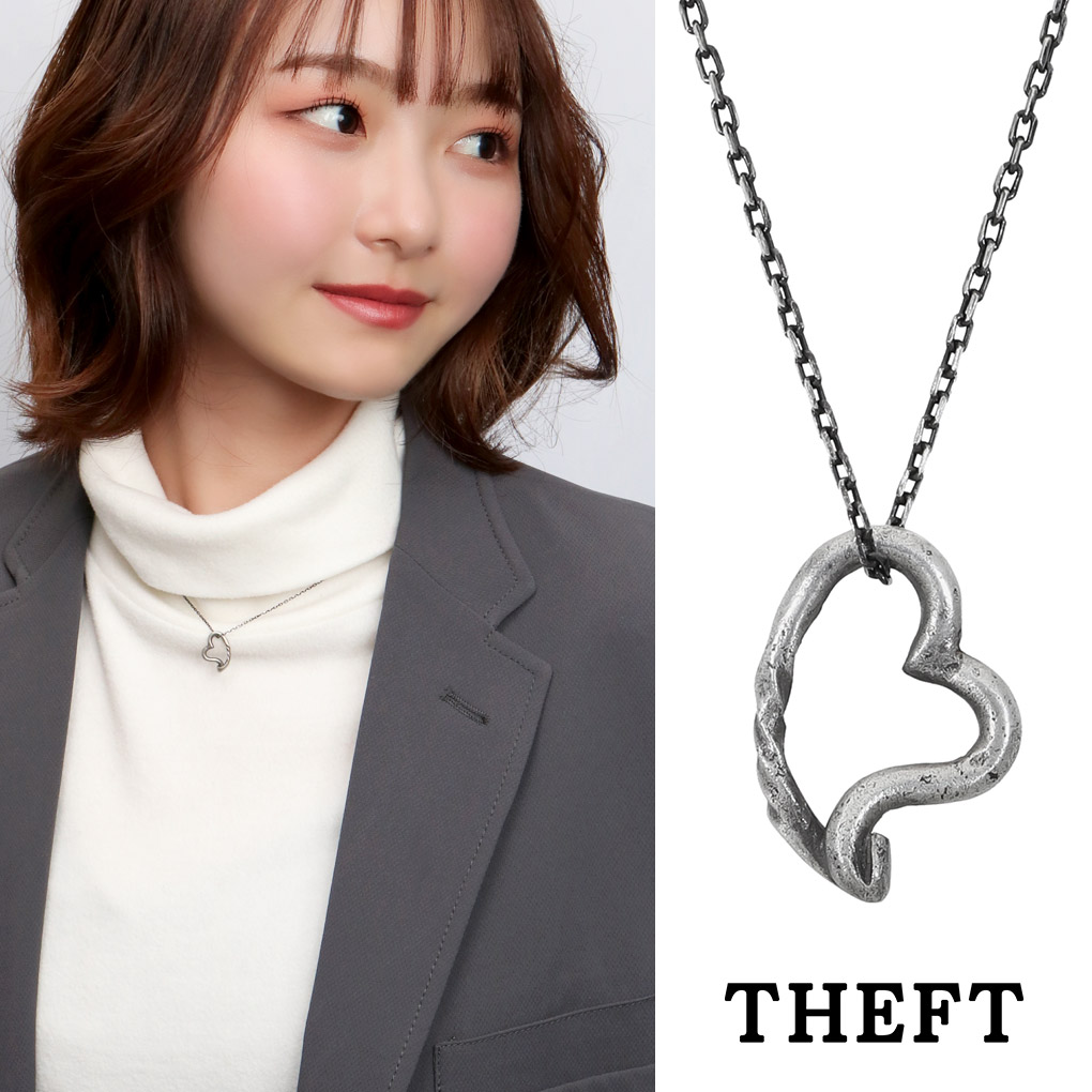 楽天市場】THEFT セフト コイン ボタン ネックレス ペンダント