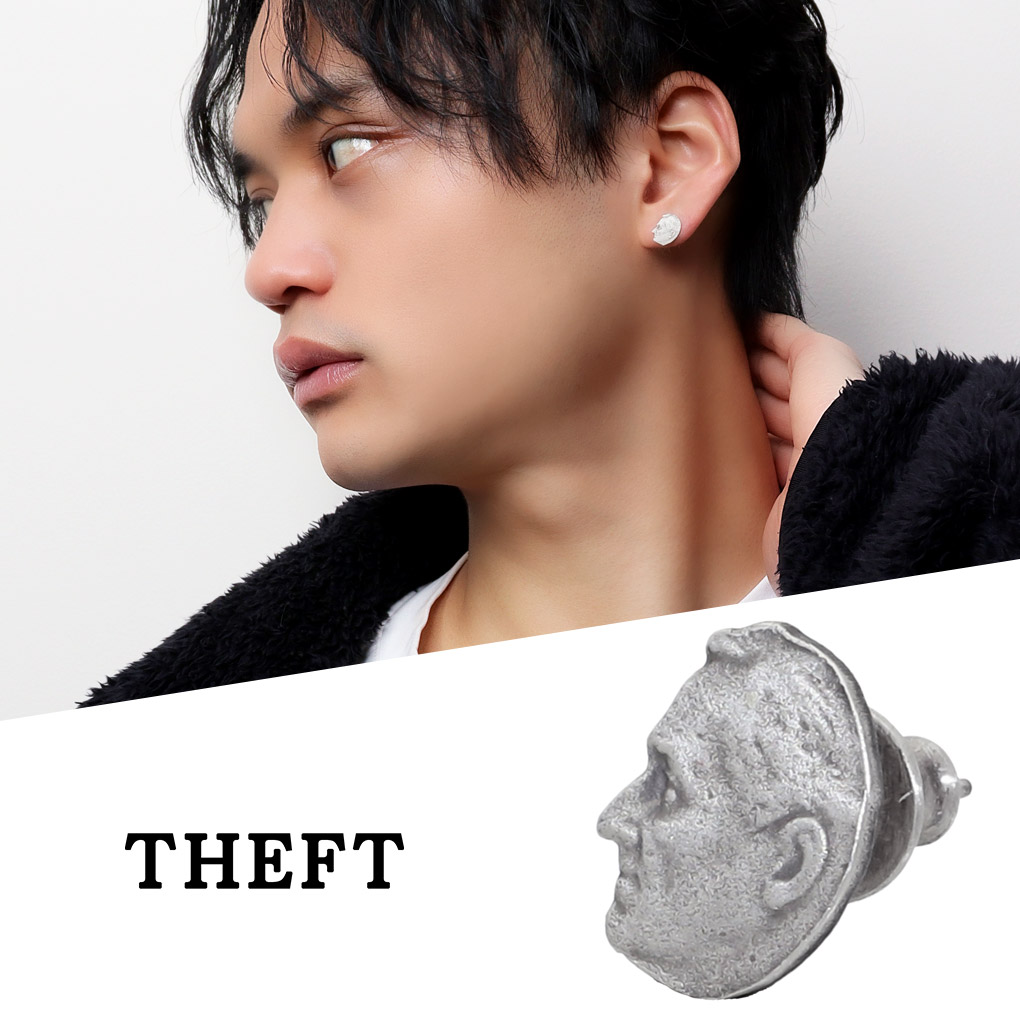 楽天市場】THEFT セフト シンプル ピラミッド スタッズ ピアス 1P 片耳