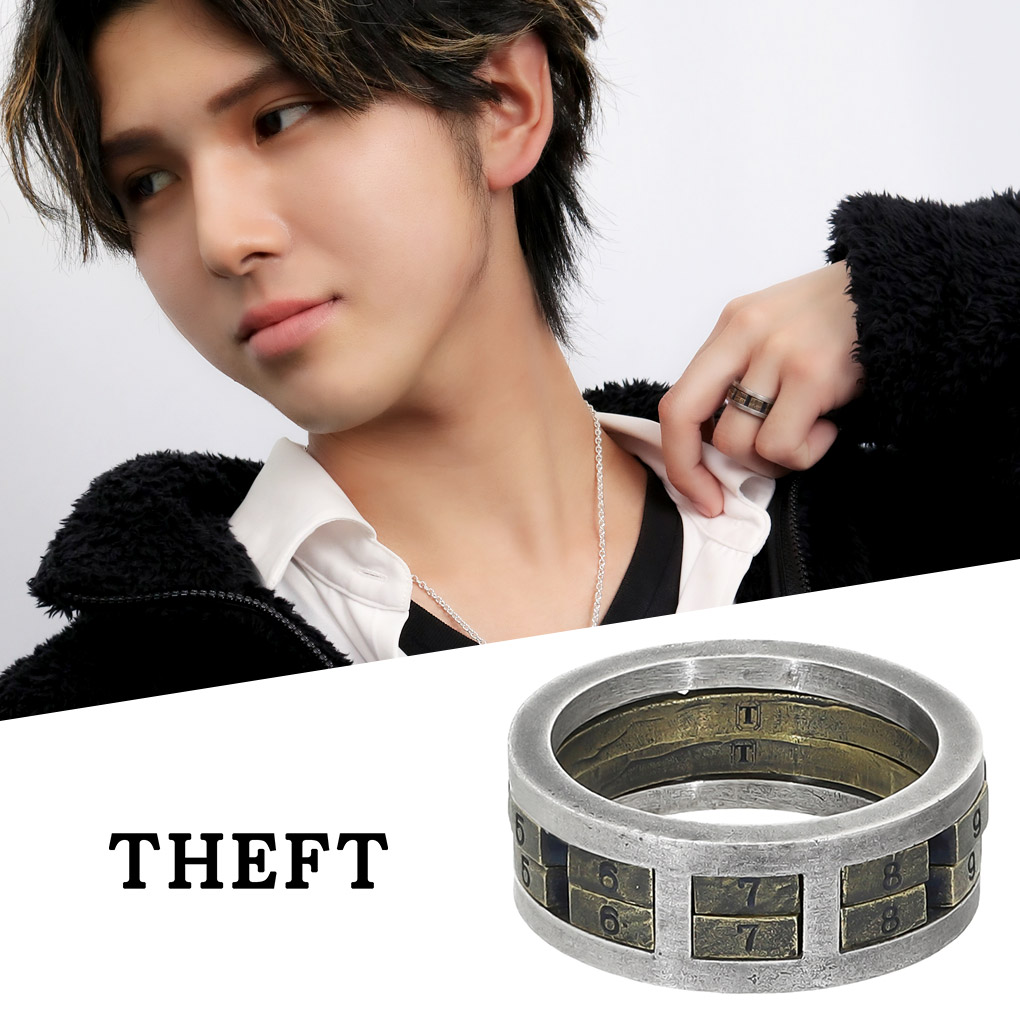 THEFT セフト Varde77xTHEFT セフト ナンバーロック リング 指輪 13~19号 メンズリング シルバー NUMBER LOCK RING 数字 ビンテージ ヴィンテージ アンティーク調 シルバーリング メンズ 男性 彼氏 夫 旦那 記念日 誕生日 プレゼント 人気 おしゃれ|新宿 銀の蔵 シルバーアクセサリー
