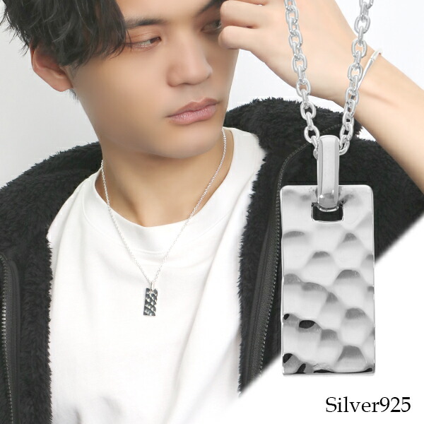 BVLGARI刻印ペンダントトップチェーン付き 正規 未使用】BVLGARI ロゴ刻印 黒銀チャーム/3㎜ネックレス