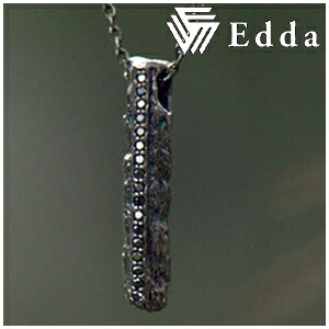Edda エッダ 流木 ブラックスティック ジルコニアライン シルバーネックレス メンズ ネックレス ジルコニア シルバー SILVER925 男性用 メンズネックレス 男性用ネックレス ブランド 記念日 誕生日 プレゼント 人気 彼氏 おしゃれ