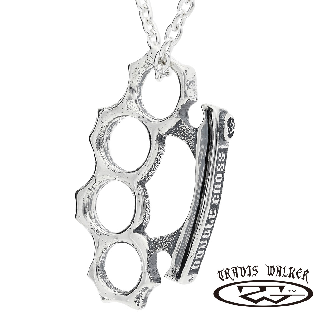 TRAVIS WALKER トラヴィスワーカー ナックル シルバー ネックレス ペンダント ペンダントトップ ペンダントチャーム ブランド 公式 正規品 シルバー925 アクセサリー メリケンサック メリケン ナックルダスター カイザーナックル メンズ 男性 彼氏 旦那 記念日 誕生日