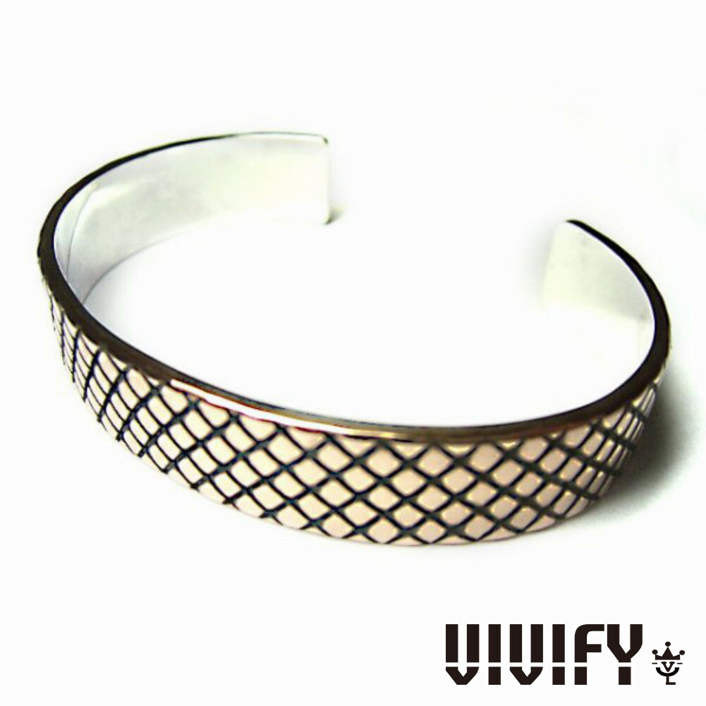 VIVIFY ビビファイ アクセサリー ブレスレット バングル コッパー & シルバー ツートーン Fence Bangle