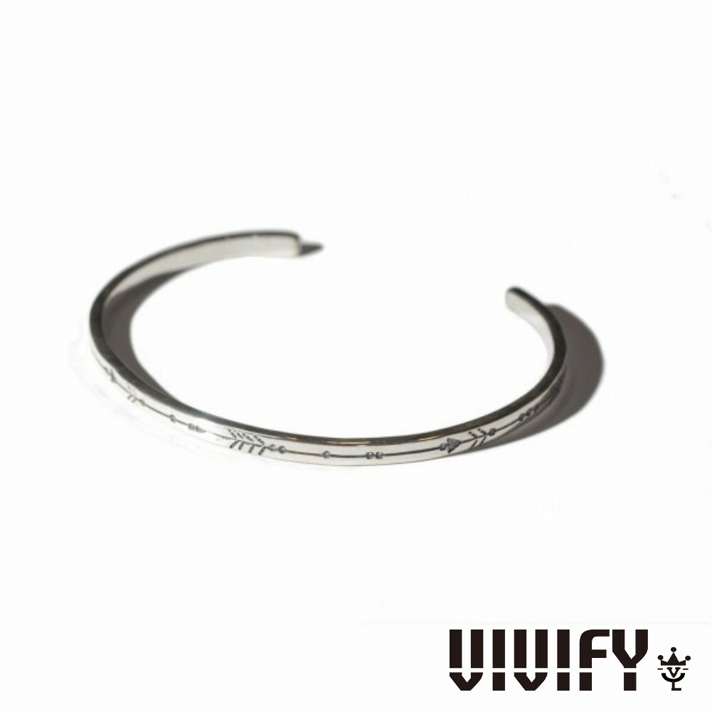 VIVIFY ビビファイ アクセサリー ブレスレット バングル シルバー One Line Arrow Bangle
