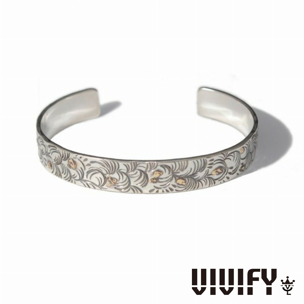 VIVIFY ビビファイ アクセサリー ブレスレット バングル シルバー ゴールド アラベスク FlatBangle w Gold