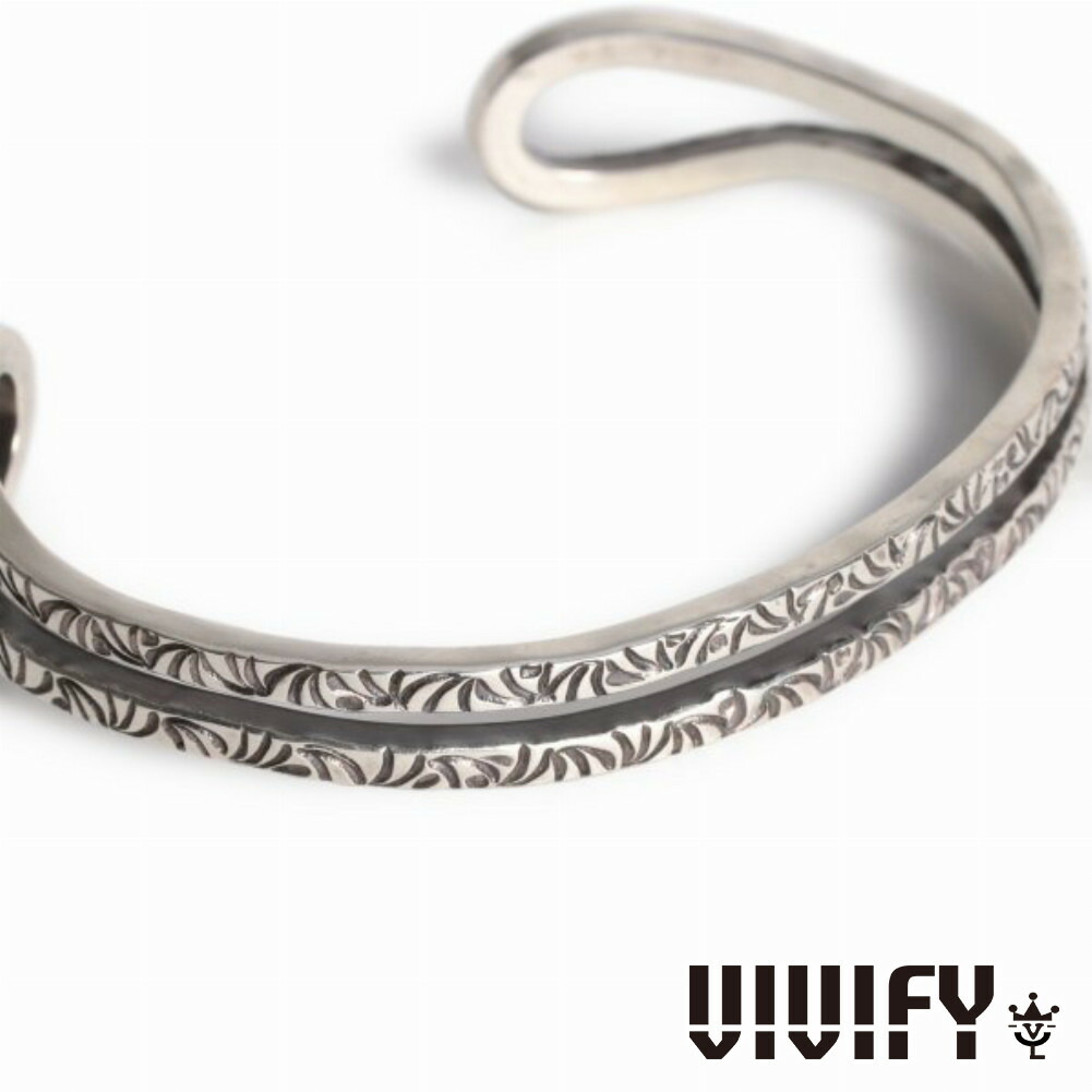 VIVIFY ビビファイ アクセサリー ブレスレット バングル シルバー Loopin’ Bangle アラベスク