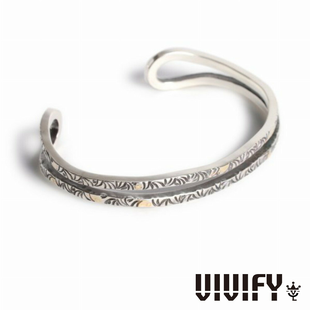 VIVIFY ビビファイ アクセサリー ブレスレット バングル シルバー ゴールド Loopin’ Bangle アラベスク w Gold