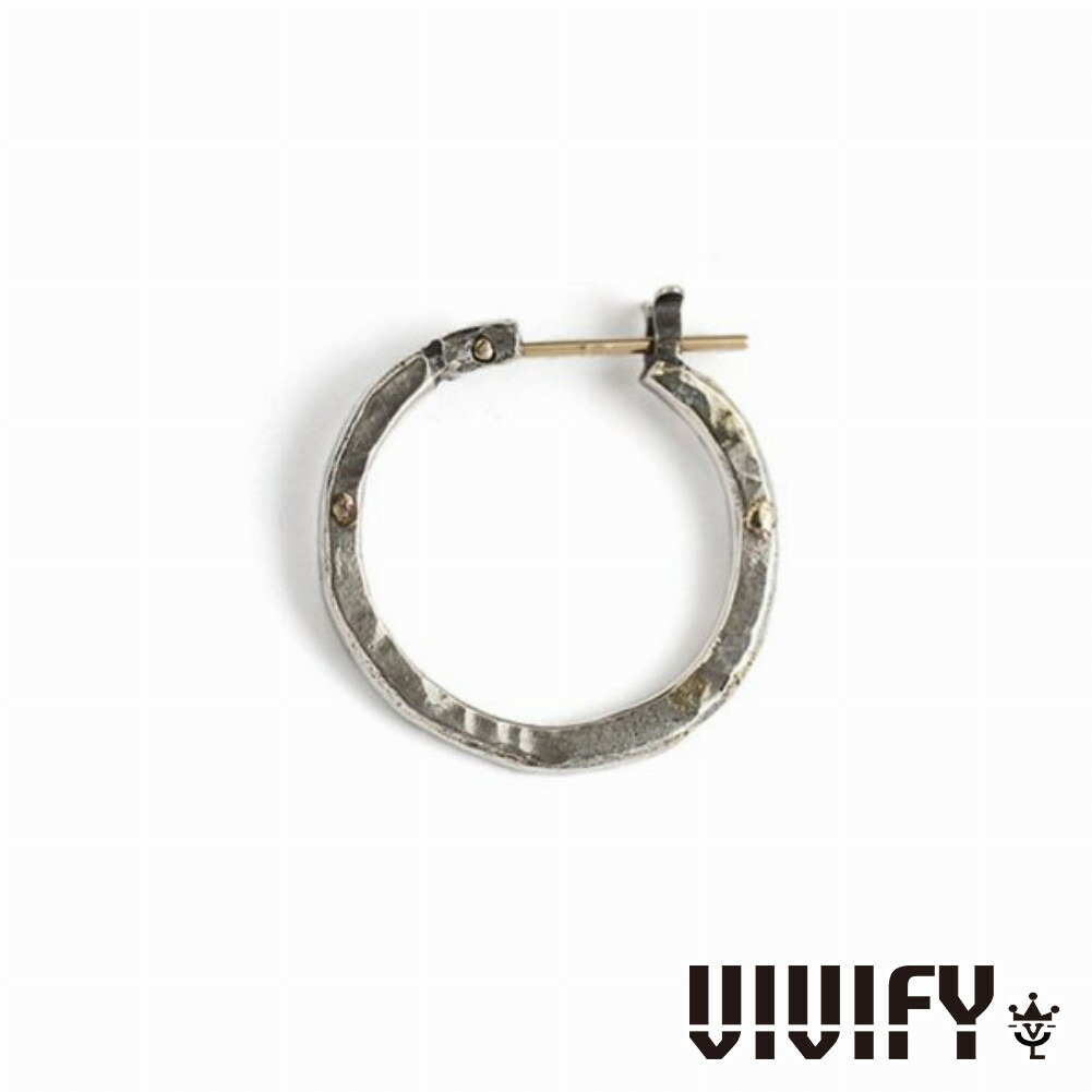vivify シルバー フープピアス 彫刻模様入り 国内即発送】 vivify 彫刻模様入り フープピアス シルバー