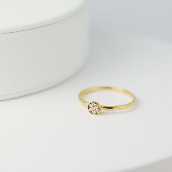 K18 ダイヤモンド パヴェ ゴールドリング 18金 18k ゴールド リング 指輪 天然 ダイヤ ダイヤモンドリング シンプル 華やか 上品 定番 ベーシック 婚約指輪 エンゲージリング 結婚記念日 プロポーズ アクセサリー レディース 女性 ギフト 記念日 誕生日 プレゼント