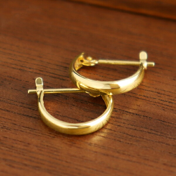 K18 ゴールド フープ ピアス 2P 両耳用 2mm×10mm 18金 18k フープピアス ゴールドピアス シンプル 細め 小さめ 華奢 上品 ベーシック デイリー 普段使い アクセサリー レディース 女性 ギフト 記念日 誕生日 プレゼント おしゃれ リング 彼女