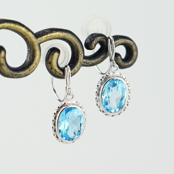 大粒 ブルートパーズ イヤリング 2p 両耳用 K10 トパーズ ホワイトゴールド ノンホールピアス ゴールド 天然石 大きめ 揺れる 10金 10k 水色 華やか アクセサリー 誕生日 レディース 女性 記念日 ギフト プレゼント おしゃれ Fmcholollan Org Mx