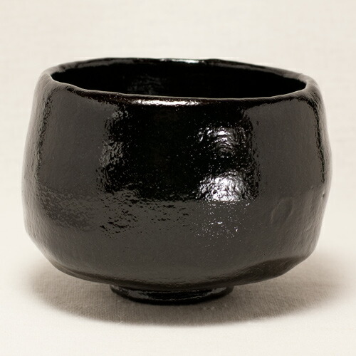 楽天市場】長次郎「ムキ栗」写し 黒楽抹茶碗 〔佐々木昭楽〕 : 京都の