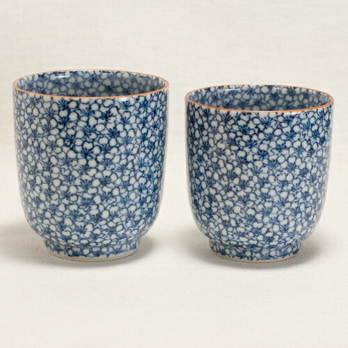 清水焼・京焼 赤絵桜 だるま形 ぐい呑み 〔助田正山〕（赤絵桜