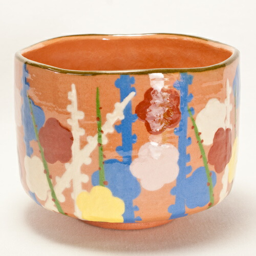 楽天市場】赤楽 紅葉尽くし 抹茶碗 〔川嵜和楽（川崎和楽）〕 : 京都の