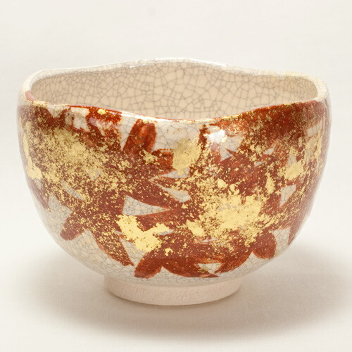 抹茶碗　赤楽茶碗　川崎和楽 Amazon.co.jp: 茶碗 川崎和楽造 赤楽茶碗 抹茶碗 茶道具 和楽